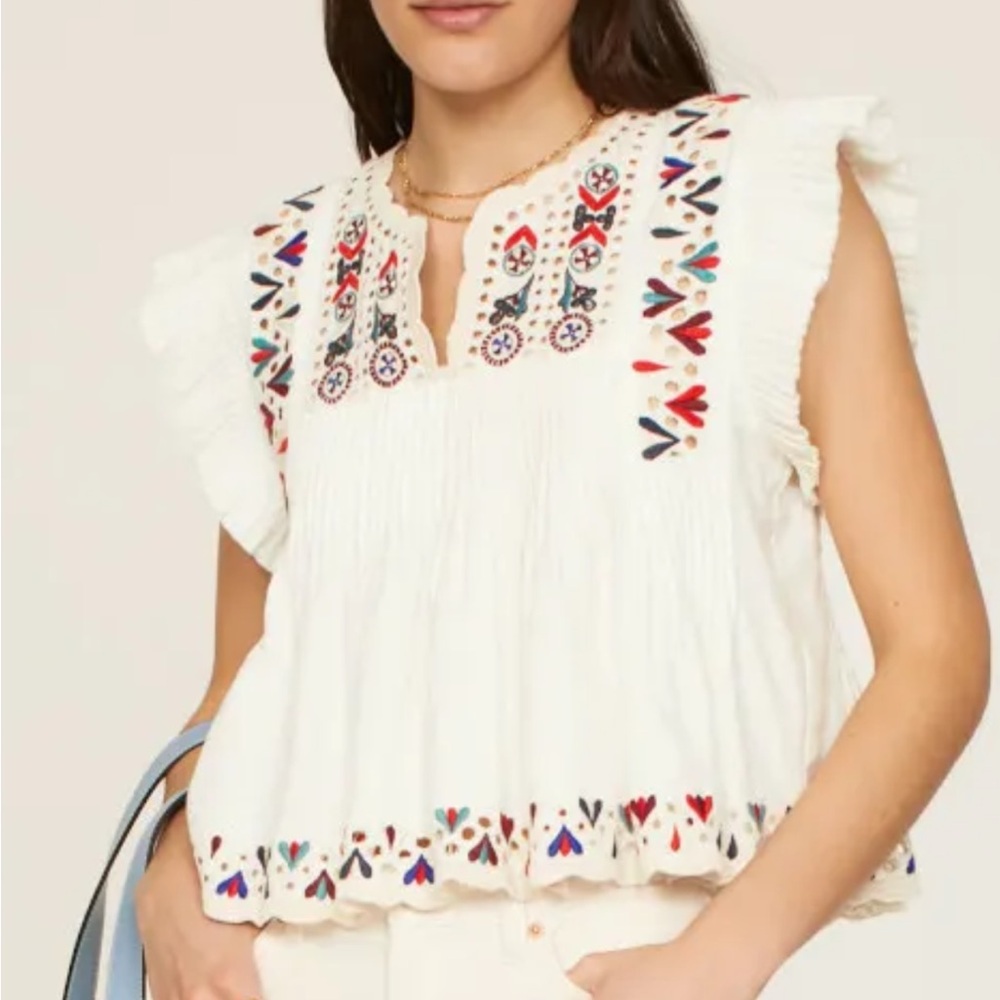 SEA New York Alicia Flutter Top